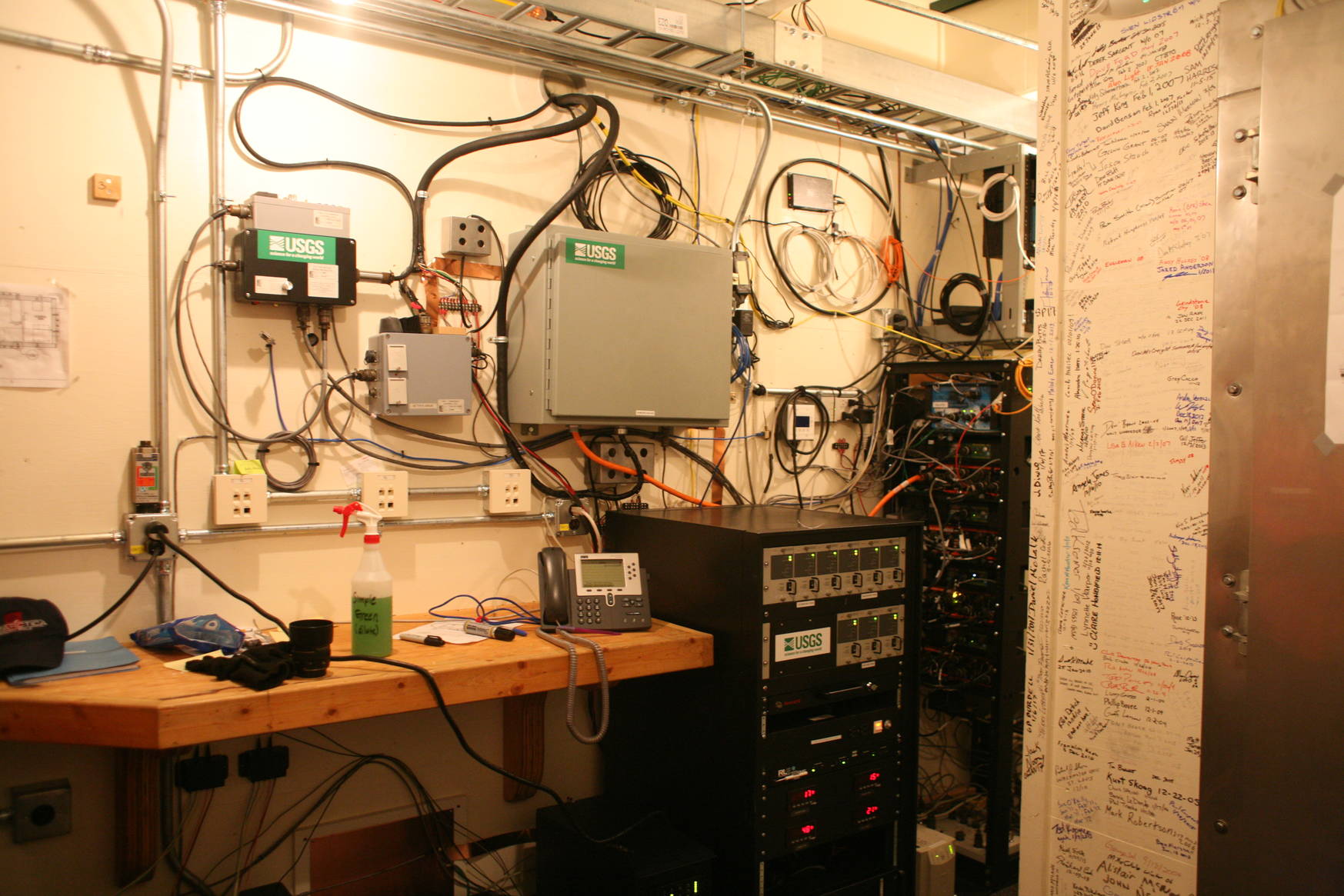 Communication and control systems 10 meters under groud.