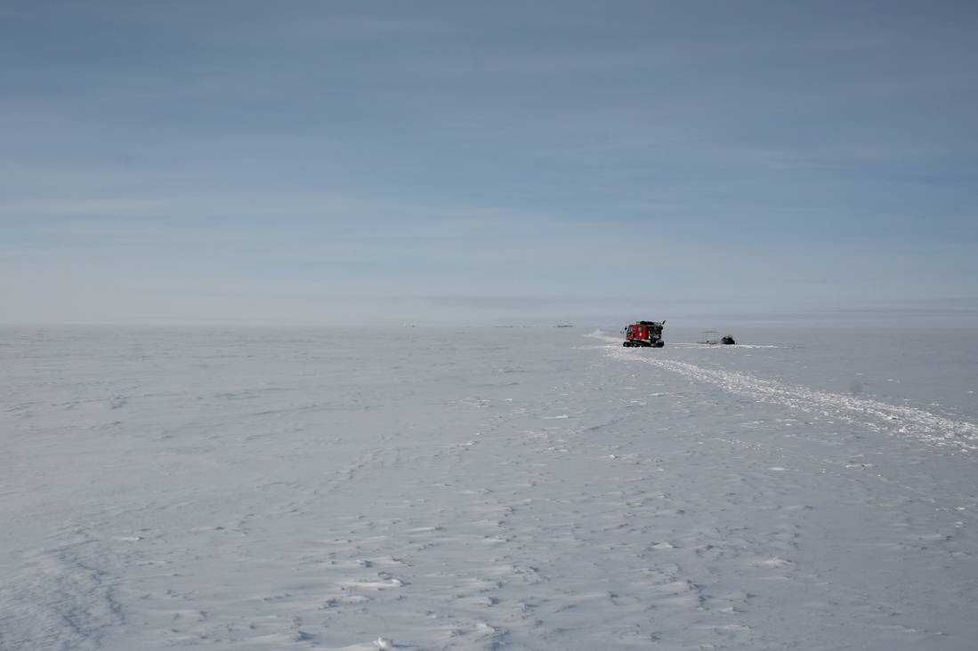 Going out to the SPRESSO site in a pistenbully.