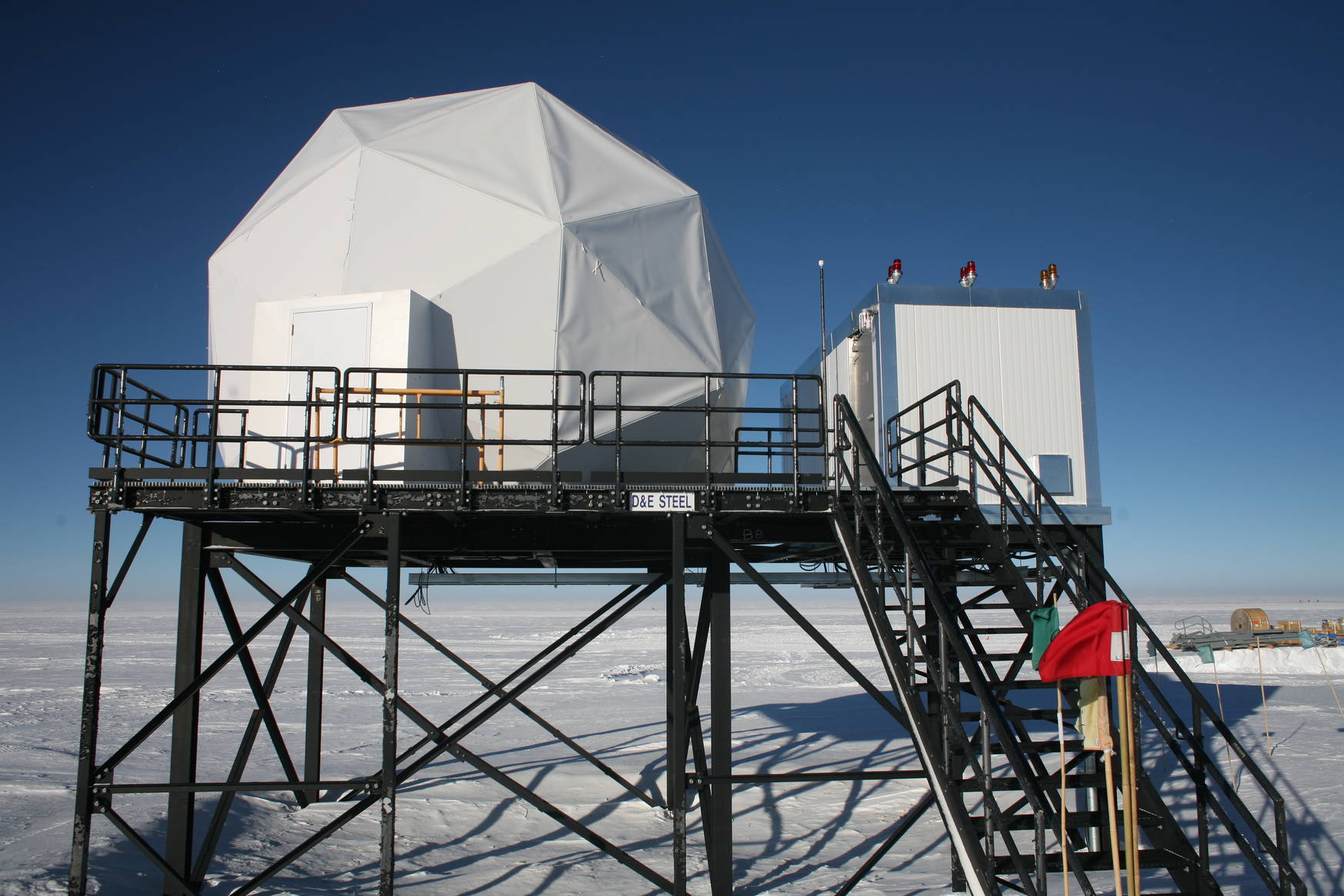 The dome housing the SPTR antenna.
