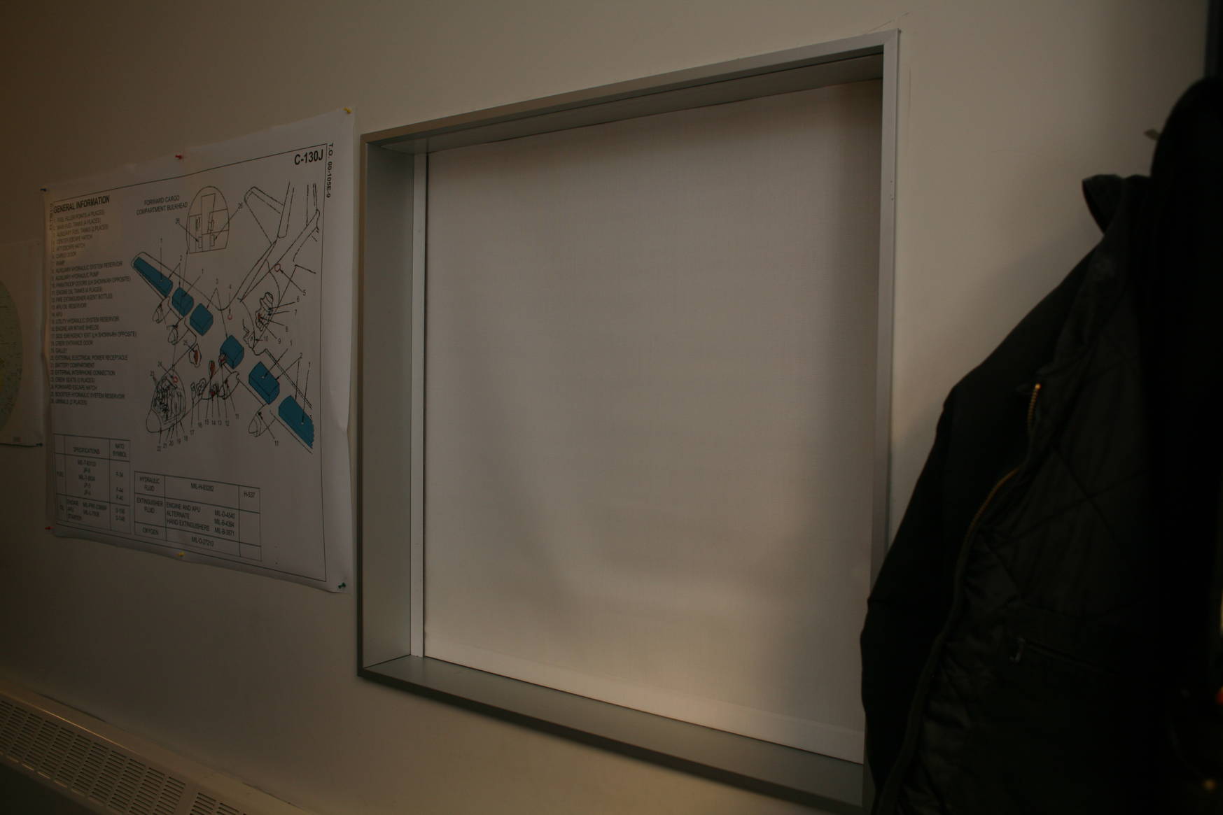 Computer lab/office window.