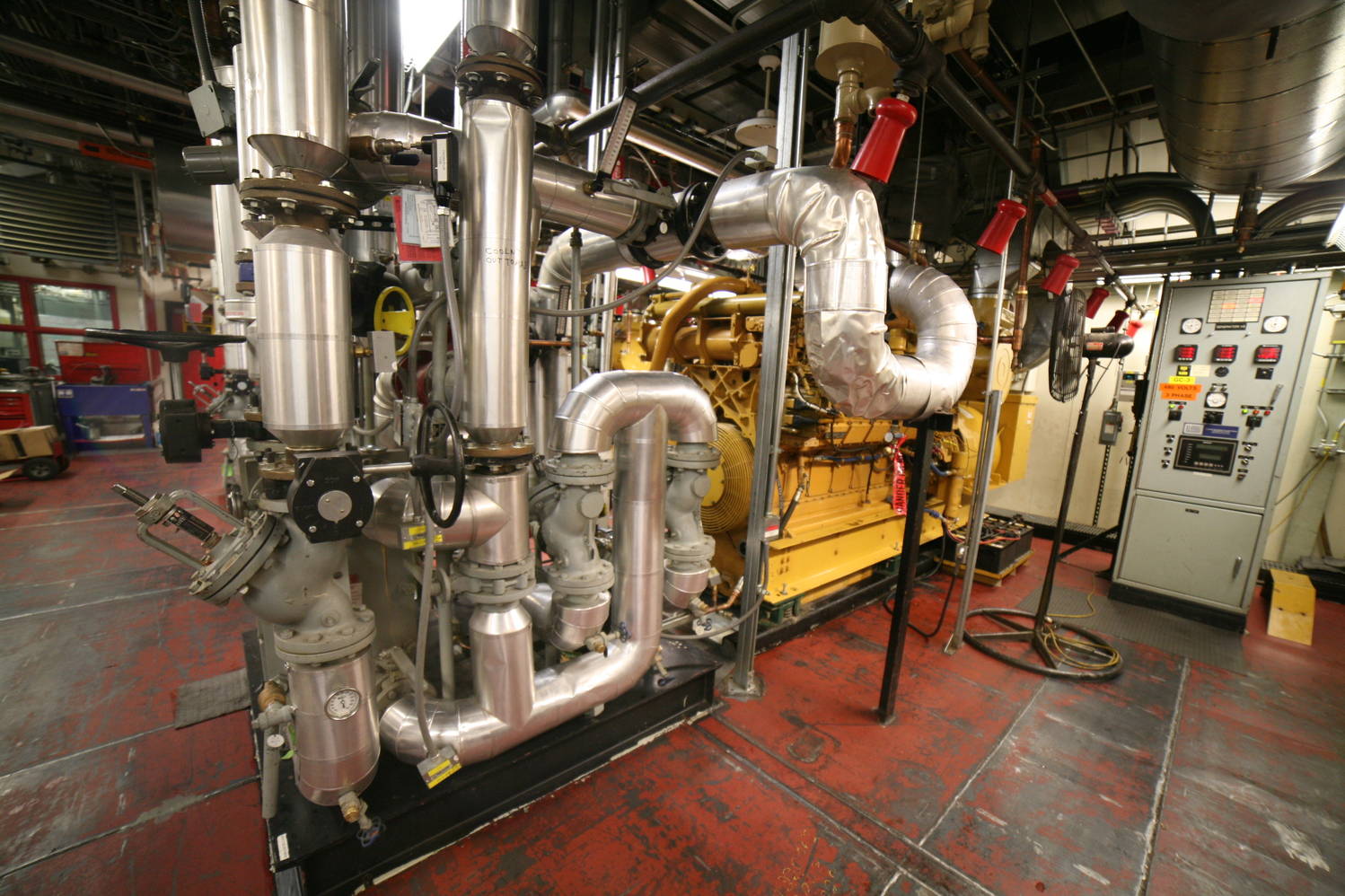 Power generators and pipe systems.