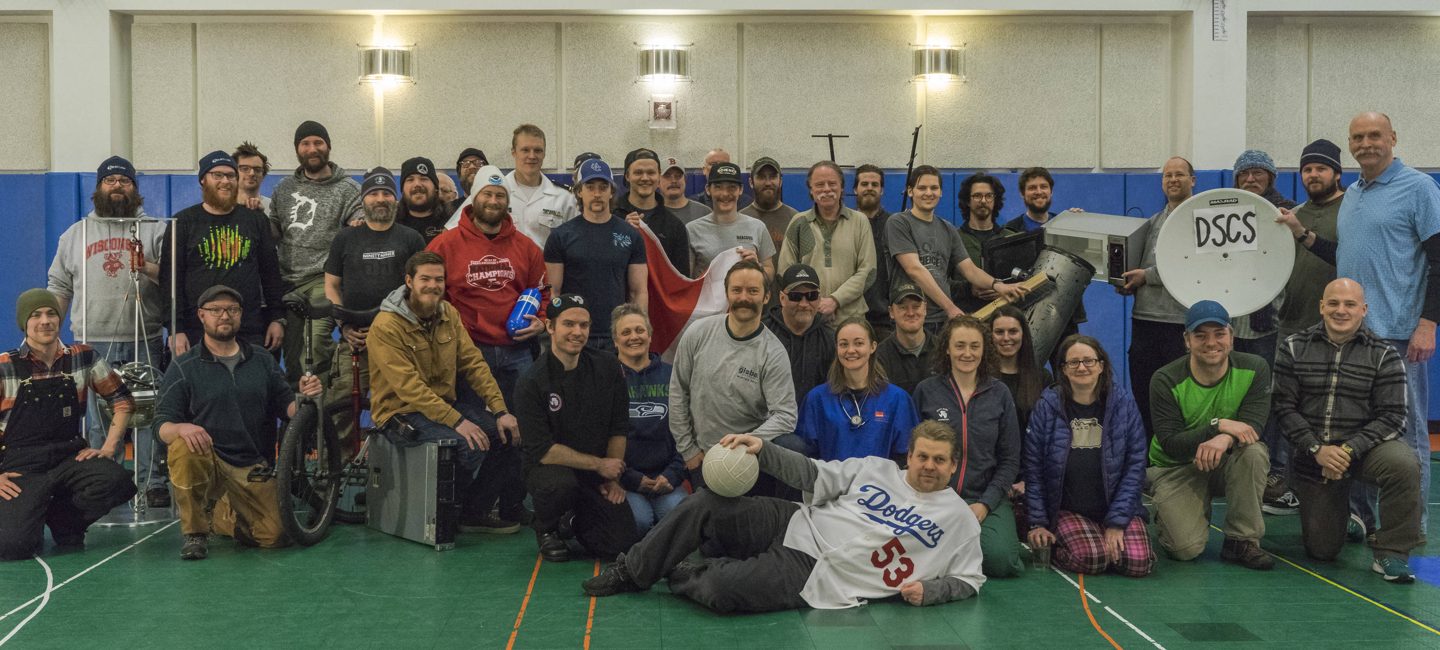 One of our south pole station midwinter 2017 group photos.