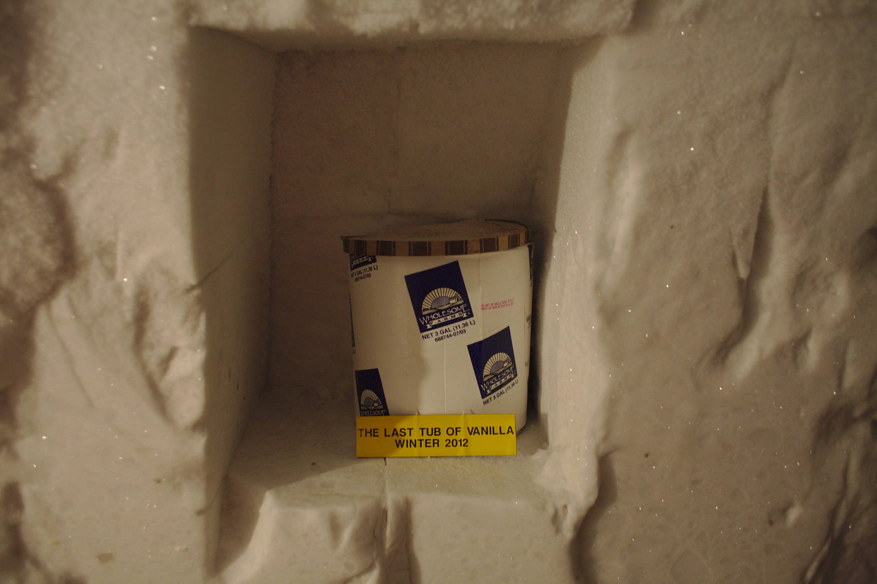 Winter 2012 ran out of vanilla ice cream during the polar night.